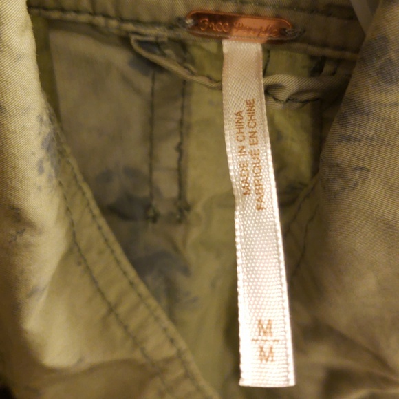 Free People Womens Jacket Olive Green Size M L New - Picture 5 of 5